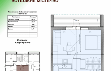 Продаж 1к квартира 36м2 з балконом, Боярка – Білогородка АКЦІЯ